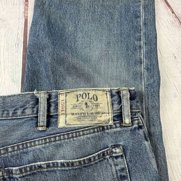 Polo Ralph Lauren Jeans Mens 40 x 27 Classic 867 Medium Wash Denim - Picture 14 of 15